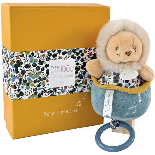 Doudou Plyšový lvíček hrající melodii 20 cm