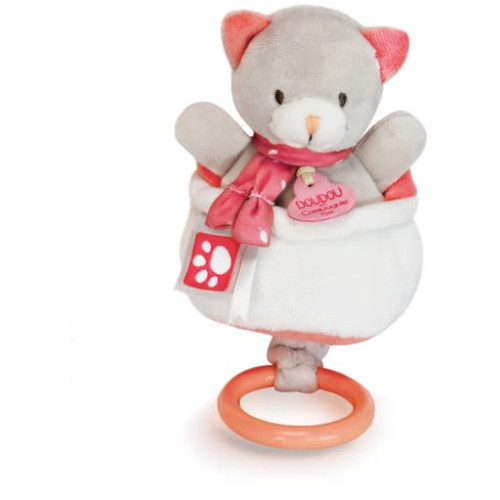Doudou Plyšová hudební hračka 20 cm kočka