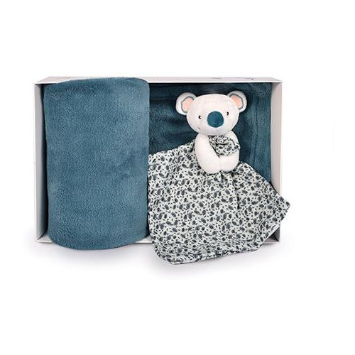 Doudou Dárková sada šťastná koala Yoca pléd a usínáček