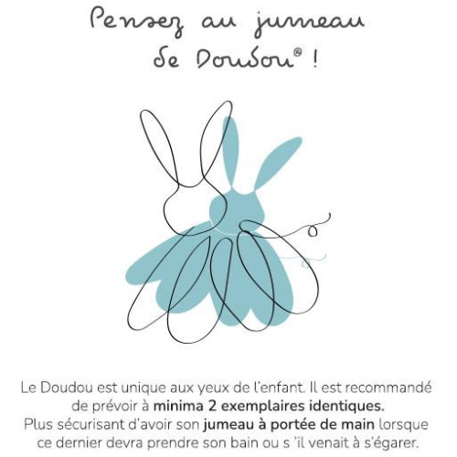 Doudou Dárková sada - plyšový muchláček panda 26 cm