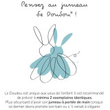 Doudou Dárková sada - plyšový muchláček panda 26 cm