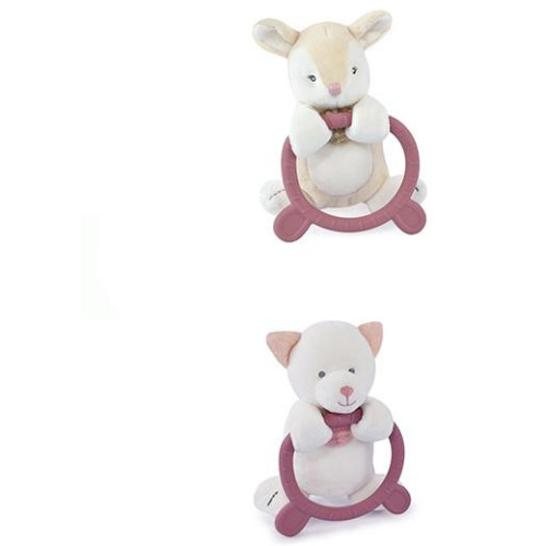 Doudou Plyšová hračka s kousátkem HOULAHOP 1 ks srnka