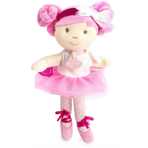 Doudou Julijou Panenka mini baletka "Les Tutus" 23 cm bílo-růžové šaty