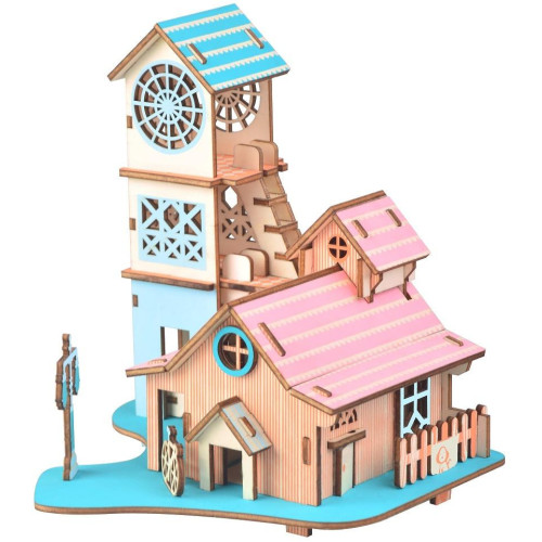 Woodcraft Dřevěné 3D puzzle Vila u řeky