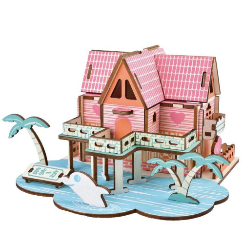 Woodcraft Dřevěné 3D puzzle Letní dům