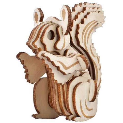 Woodcraft Dřevěné 3D puzzle Veverka