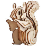 Woodcraft Dřevěné 3D puzzle Veverka