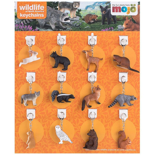Mojo Displej 36 ks přívěsků na klíče - Lesní zvířátka