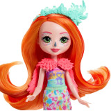 Mattel Enchantimals Sunshine Beach rodinka - Florinda Flamingo s rodinkou plameňáků