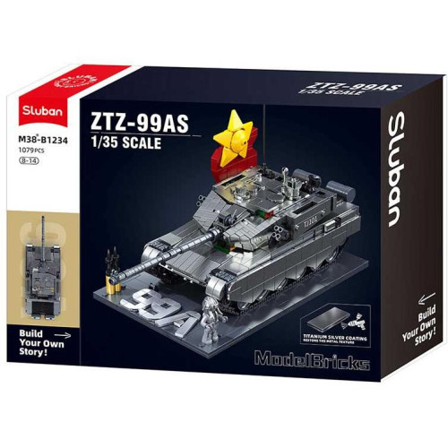 Sluban Model Bricks M38-B1234 Tank ZTS-99AS v měřítku 1:35