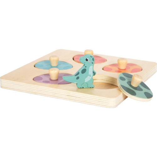 small foot Dřevěné paměťové puzzle Dino