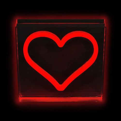 2Kids Toys LED NEON LIGHT lampička Srdce červené