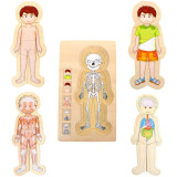 small foot Dřevěné hračky puzzle anatomie Tim