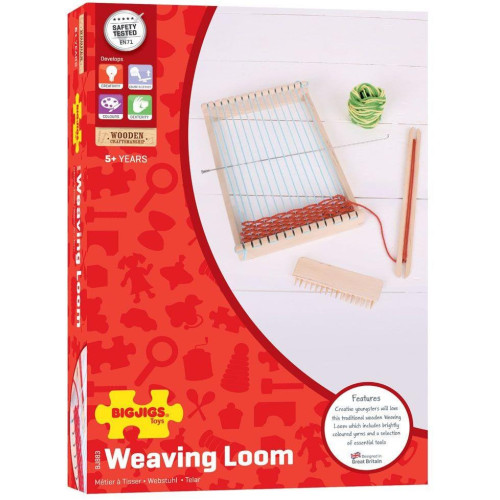 Bigjigs Toys Dřevěný tkalcovský stav