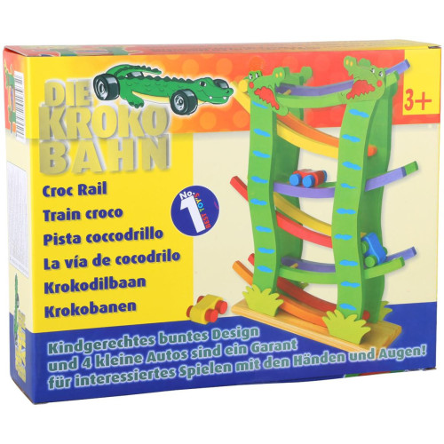 small foot Dřevěná závodní dráha Krokodýl
