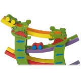 small foot Dřevěná závodní dráha Krokodýl