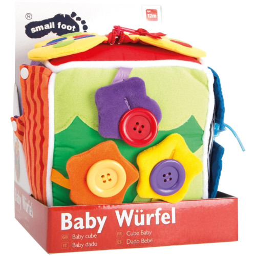 small foot Plyšová hračka kostka pro nejmenší