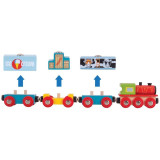 Bigjigs Rail Vlak se zbožím + 3 koleje