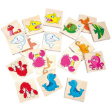 Bino Dřevěné hry pexeso vodní svět