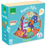 Vilac Dřevěné magnetky čísla 56 ks