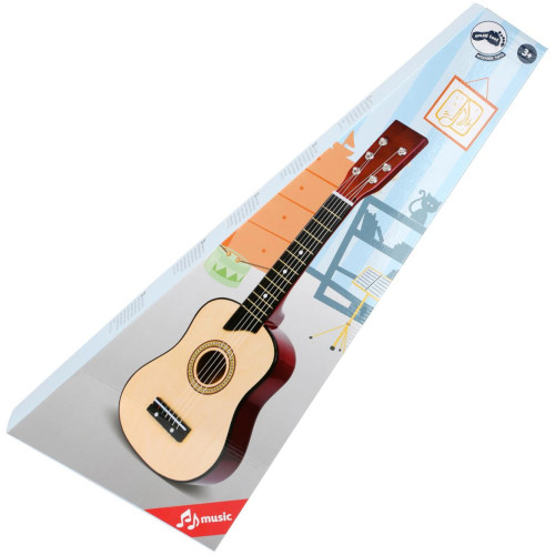 small foot Dětská hračka dřevěná kytara přírodní