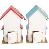 small foot Set dřevěná ptačí budka vila 2 ks
