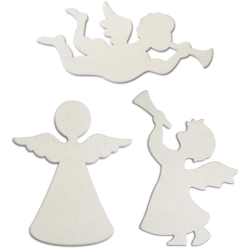 small foot Dřevěné vánoční ozdoby anděl