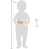 small foot Motorický dřevěný válec s labyrintem