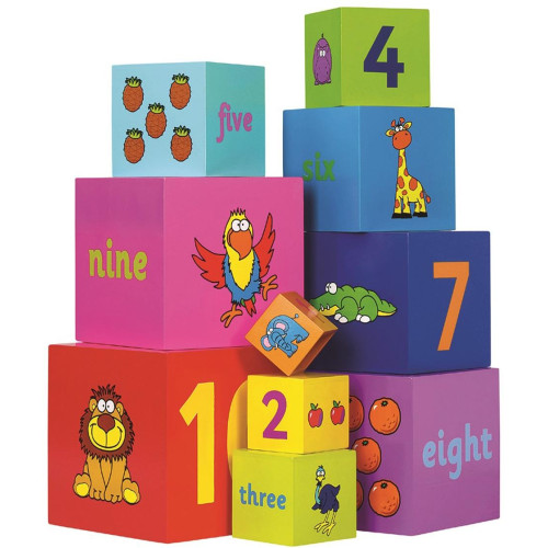 Tidlo Věž ze skládacích kostek Rainbow