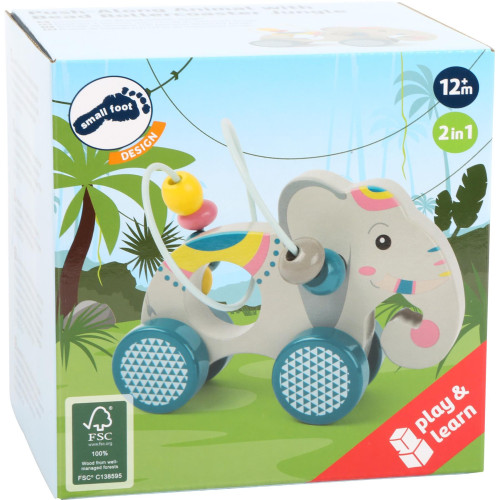 small foot Dřevěný slon na kolečkách Jungle