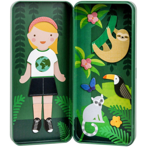 Petit Collage Magnetické puzzle Přírodovědkyně