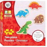 Bigjigs Toys Dřevěné puzzle dinosauři