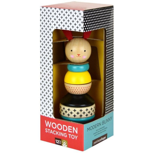 Petit Collage Dřevěná věž zajíček