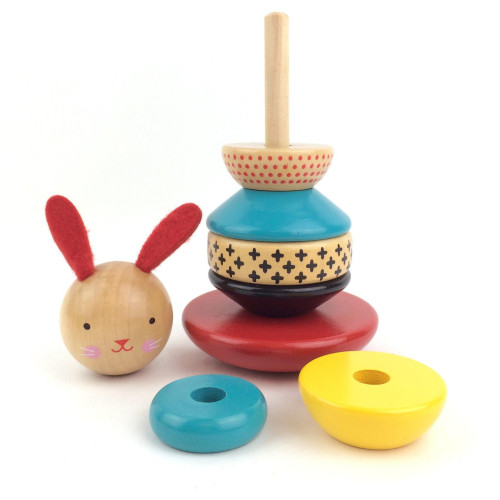 Petit Collage Dřevěná věž zajíček