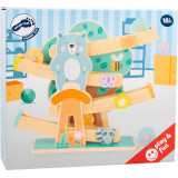 small foot Dřevěná dráha v pastelových barvách