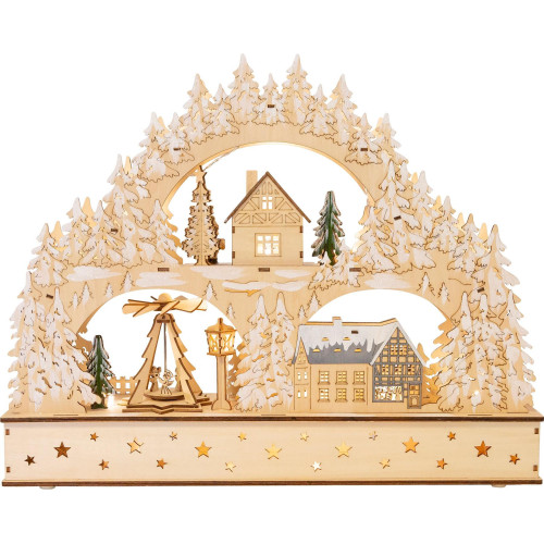 small foot Vánoční lampa zimní archa