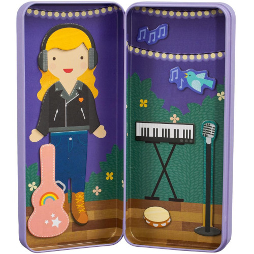 Petit Collage Magnetické puzzle Muzikantka