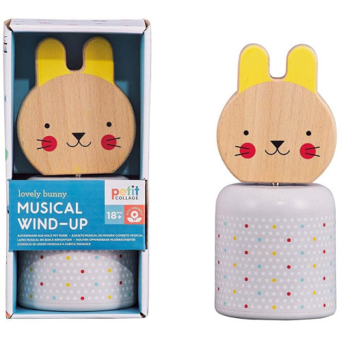 Petit Collage Dřevěná hrací postavička Zajíček