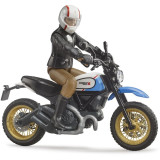 Bruder 63051 BWORLD Motocykl Scrambler Ducati Cafe Racer s jezdcem