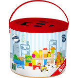 small foot Dřevěné zoo stavební kostky 50 ks