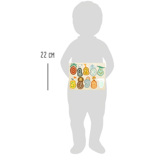 small foot Vkládací puzzle čísla Safari