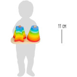 small foot Nasazovací věž duha Duo