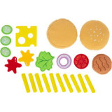 small foot Látkový hamburger a hranolky