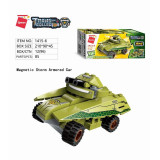 Qman Thunder Expedition Battle Car 1415-6 Obrněný vůz Magnetic Storm