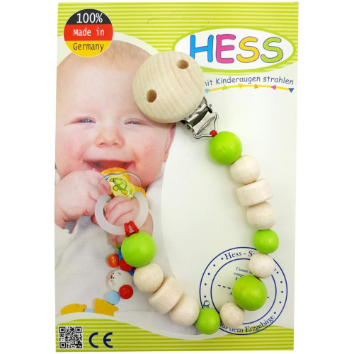 Hess Klips na dudlík světle zelený