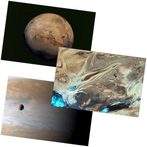 Chronicle Books Země a vesmír z archivů NASA 100 ks pohlednic