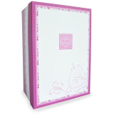 Doudou Dárková sada - Hračka s úchytem na dudlík králíček 17 cm