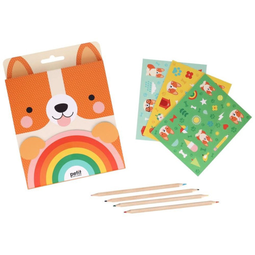 Petit Collage Cestovní výtvarná sada Corgi