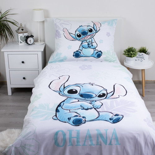 Jerry Fabrics povlečení Lilo and Stitch "Ohana White" 140x200 70x90
