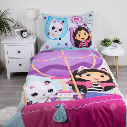 Jerry Fabrics povlečení Gabby's Dollhouse "Ballon" 140x200 70x90